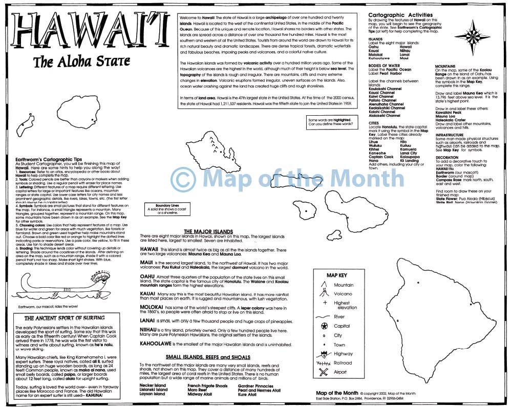  Lunarable Hawaiian Sheet Set, Map of Hawaii Islands Capital  Honolulu Borders and Important Cities, Fitted and Flat Sheet with  Pillowcase Bedding Accent 3 Piece Set, Twin XL, Blue Ivory Black 