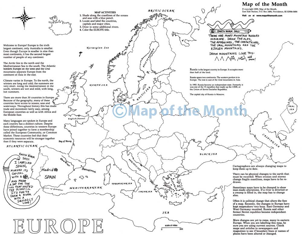 map of europe rivers and cities