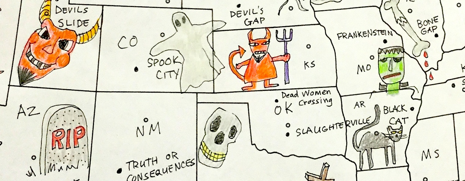Spooky Classroom Mapping for Halloween! Maps for the Classroom