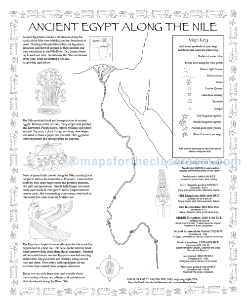 Ancient Egypt Map